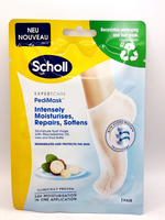 Scholl Маска для ног 20-минутная увлажняющая с маслом ши, макадамии и мочевиной, 1 пара (из Финляндии)