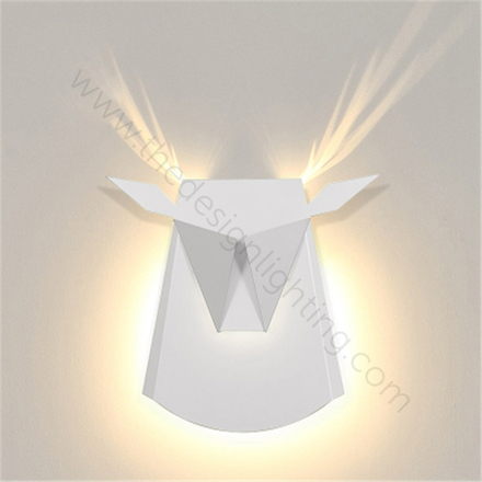 Wall design lamp Deer  (White)