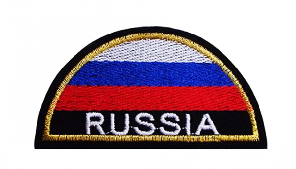 Шеврон вышитый "МЧС России" полукруг 110*85 мм