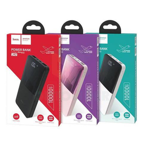 Внешний Аккумулятор (Power Bank) Hoco J42 10000 mAh (2A, 2USB, MicroUSB, Type-C, LCD) Черный