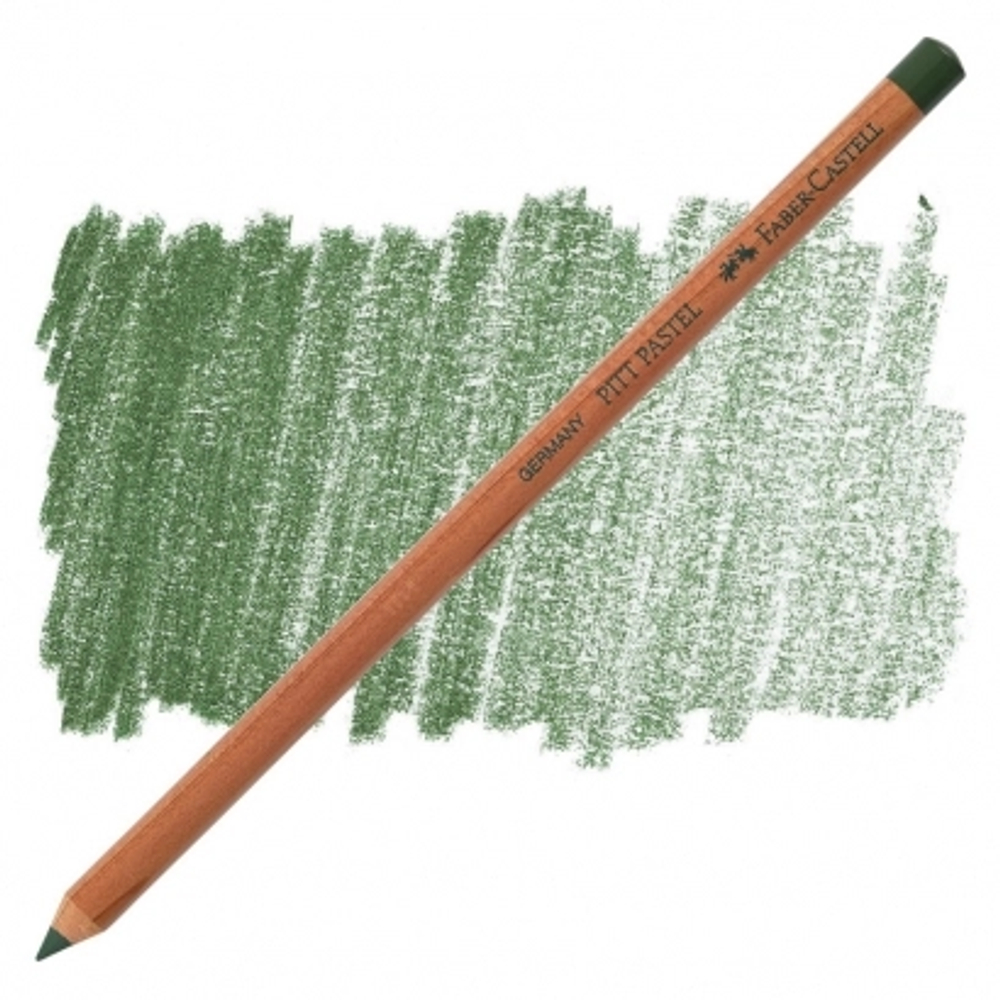 Пастельный карандаш Faber-Castell "Pitt Pastel" цвет 174 хром зеленый непрозрачный