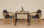 Стол обеденный Ideal Patio ТЕЛЛА алюминий, тик 80x80 см (4 ножки) резервный дубль