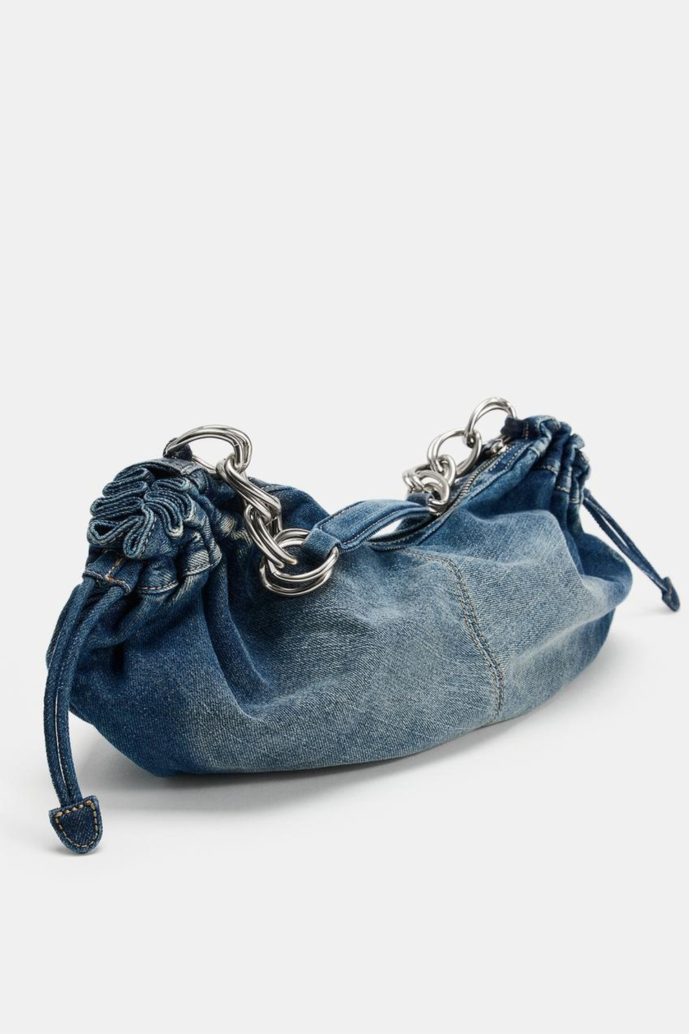 ZARA ДЖИНСОВАЯ СУМКА, ДЖИНСОВЫЙ СИНИЙ