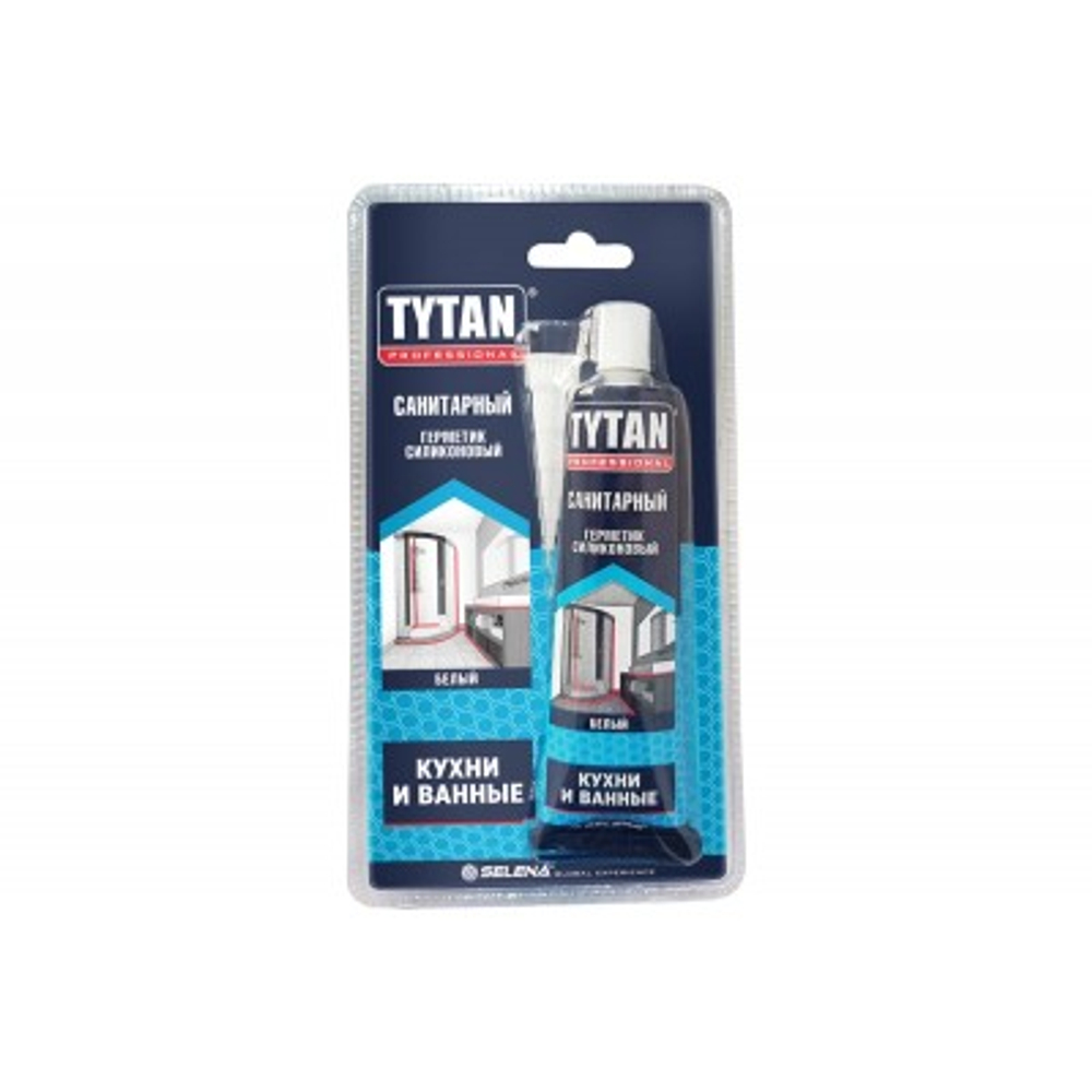 Силиконовый герметик Tytan professional санитарный, прозрачный, 85 мл