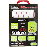 Крючки Saikyo с поводками KP-11011R Blloodworm Red 50см -