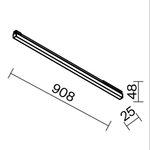 Уличный трековый светильник Outdoor O-TR02-1-S-30WB4K