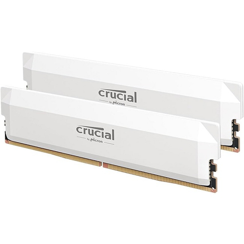 Модуль памяти DIMM DDR5 32Gb, 6400Mhz, 2x16Gb, Crucial Pro White (CP2K16G64C38U5W)