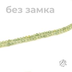 Нить бусин Пренит куб 5*5 мм с огранкой