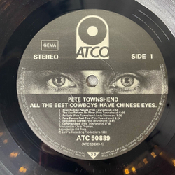 Винтажная виниловая пластинка LP Pete Townshend All The Best Cowboys Have Chinese Eyes (Germany 1982)