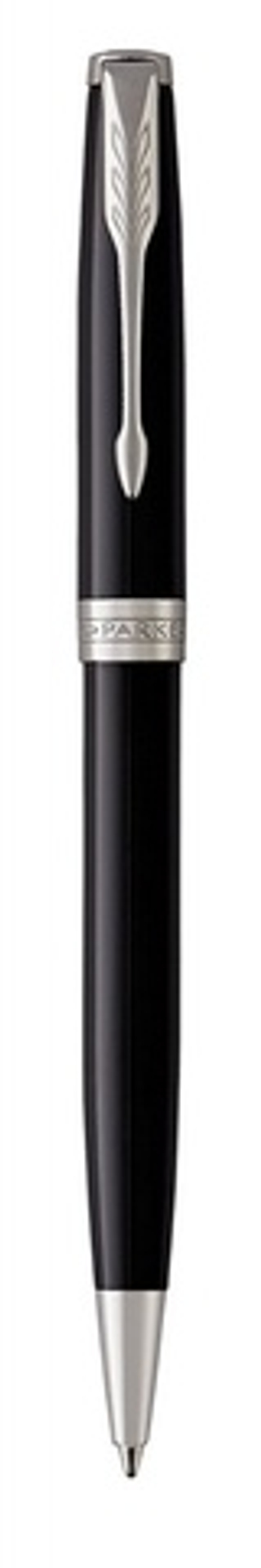 Шариковая ручка Parker Sonnet 1931502, Lacquer Deep Black CT, стержень: M, цвет чернил: black , в подарочной упаковке