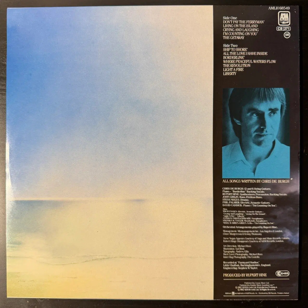 Chris de Burgh ‎– The Getaway (Голландия 1982г.)