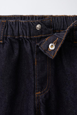 ZARA TIMELESS — ДЖИНСЫ STRAIGHT С КОНТРАСТНОЙ СТРОЧКОЙ, СИНИЙ