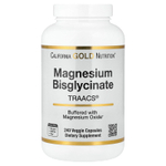 California Gold Nutrition, хелатный бисглицинат магния, Albion TRAACS®, 240 растительных капсул (100 мг в 1 капсуле)