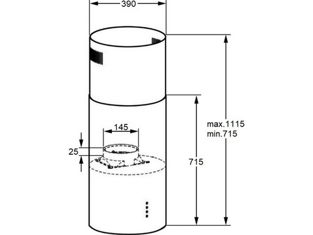 Вытяжка MAUNFELD Ford 39 Isla Sensor белый