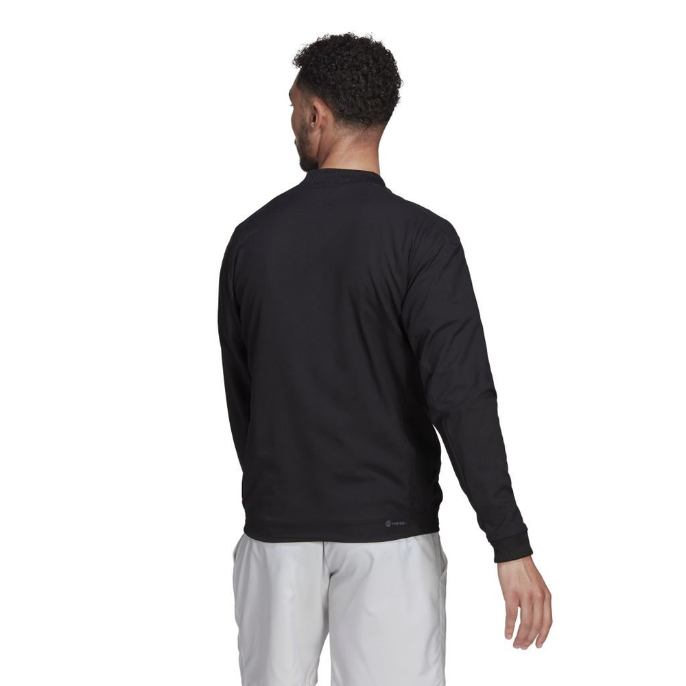 Мужская теннисная кофта Adidas Tennis Jacket - black/white