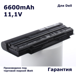 Аккумулятор iBatt 6600mAh, для Inspiron N3010 13R (N3010) M501R M501 Vostro 3550-1548 1450 M5010R N5010R 3520-5489 7110-3658