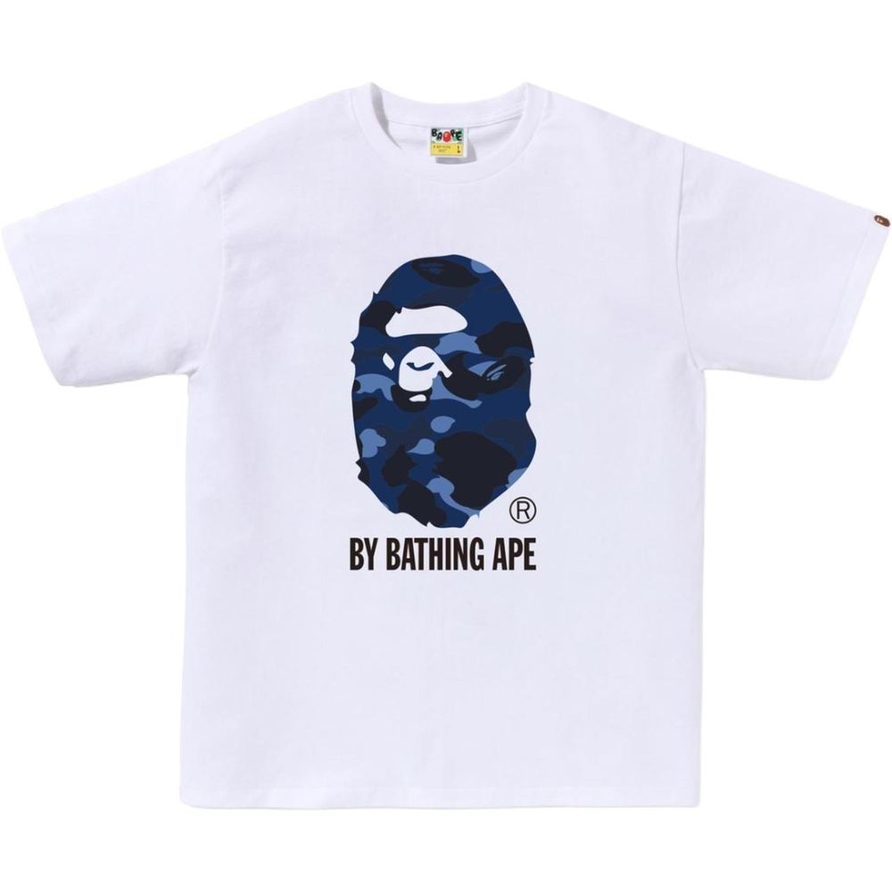 A Bathing Ape Color Camo By Bathing Ape Tee Fw24 белый синий