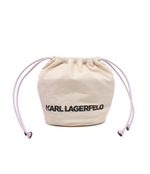 Кожаная сумка-трапеция ikonik 2.0 Karl Lagerfeld - лавандовый(241W3001)