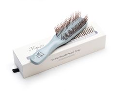 Расческа Majestic Scalp Brush серый жемчуг