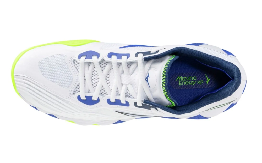 Теннисные кроссовки Mizuno Wave Enforce Tour 2 AC - white/dazzling blue/light yellow