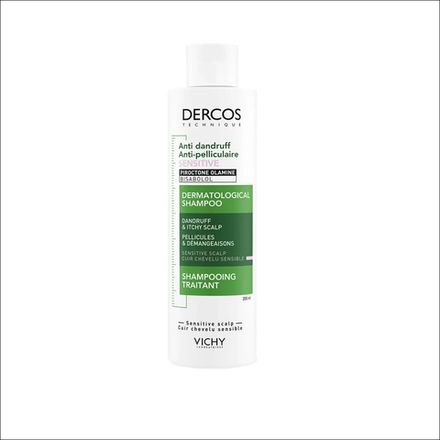 Vichy Dercos Anti-Dandruff Интенсивный шампунь-уход против перхоти для чувствительной кожи головы, 200 мл