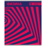 Тетрадь предметная А5 Физика 40л клетка "Абстракция Грин" (Академия Групп) микс цветов (комплект 5 шт)