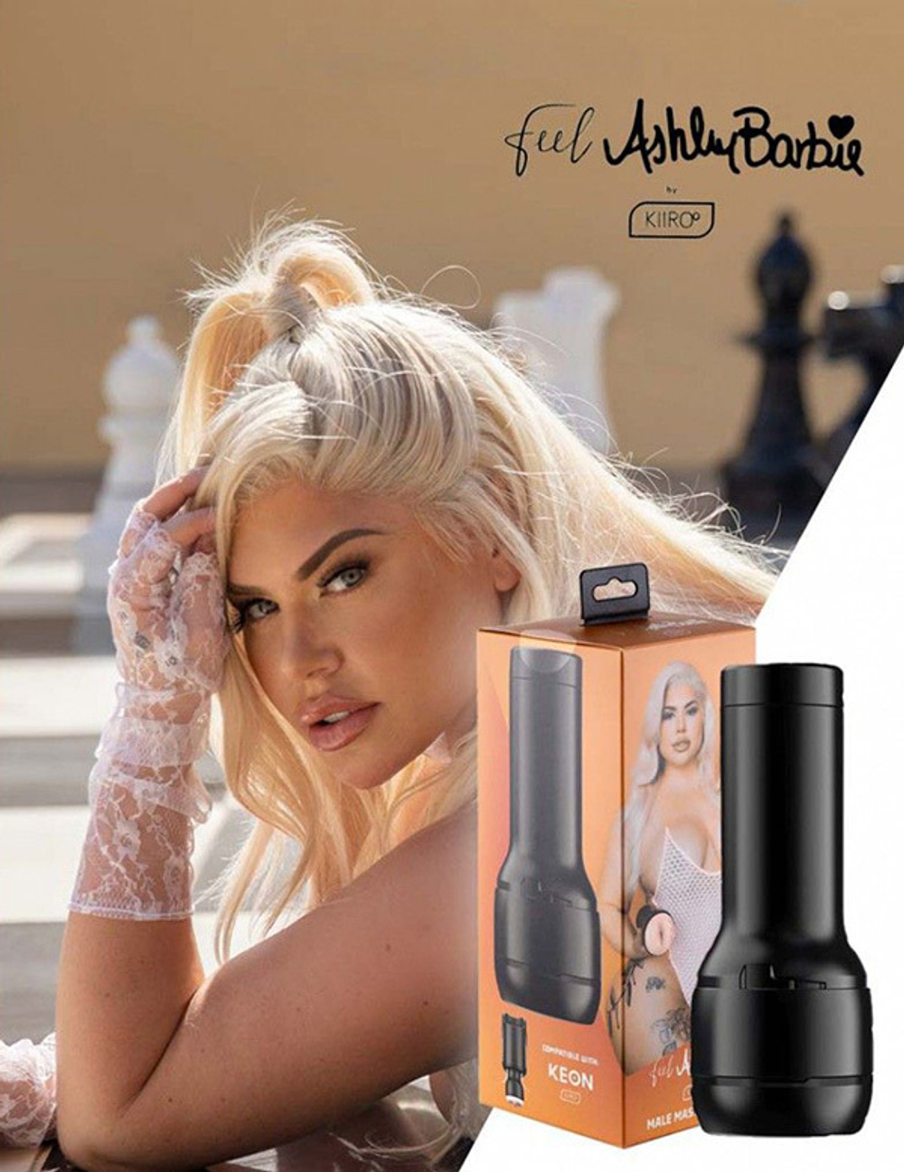 Мастурбатор-вагина 22,4см Kiiroo Feel Ashley Barbie