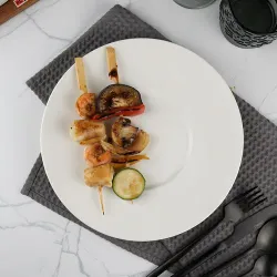 Тарелка d 25,5 см h3 см с широкими полями белая фарфор P.L. Proff Cuisine [6]