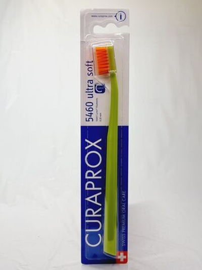 Зубная щетка Curaprox CS 5460 Ultrasoft, d 0,10 мм, цвет: зеленый
