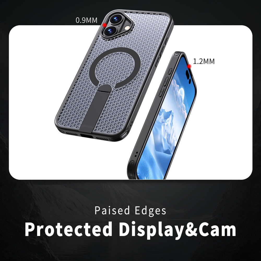 Прозрачный чехол Mesh Pro Magnetic Case для iPhone 16 Plus