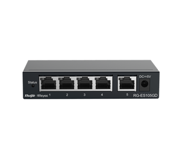 Неуправляемые коммутаторы в металлическом корпусе RG-ES108D серии RG-ES100
