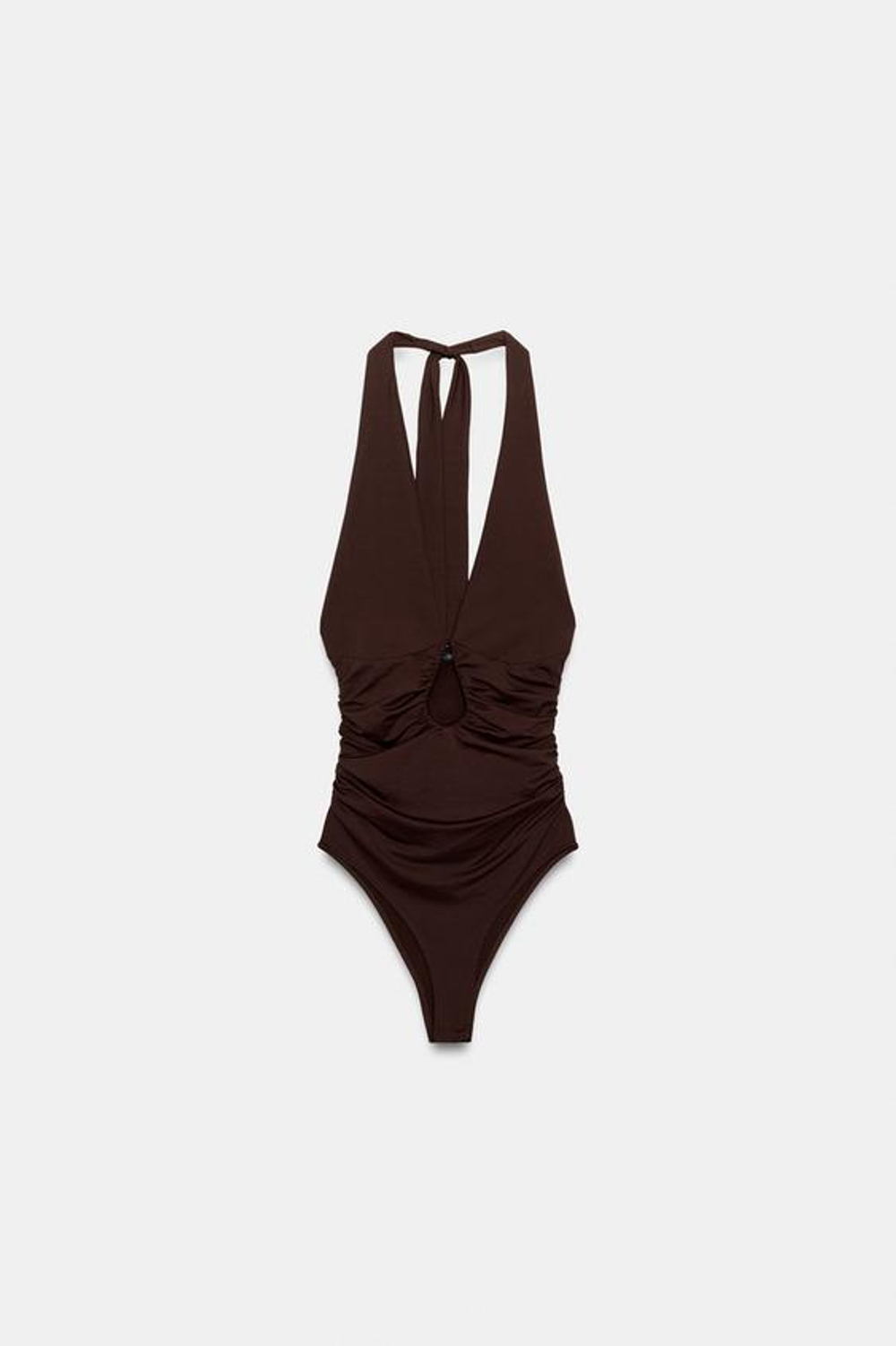 БОДИ ИЗ ПОЛИАМИДНОЙ ТКАНИ - ZARA