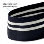 Подвяз (довяз) трикотажный 6.0х80 см, т.синий с белыми полосами, 100% п/э, 5 штук