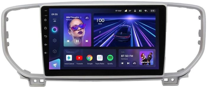 Магнитола для KIA Sportage 2018-2021 - Teyes CC3 Android 10, Быстрая, CarPlay, SIM-слот
