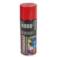 Эмаль универсальная акриловая KUDO RAL 3011 вишневая высокоглянцевая 520 мл