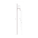 Скрытый плинтус Invisible I100+PL100 под покраску