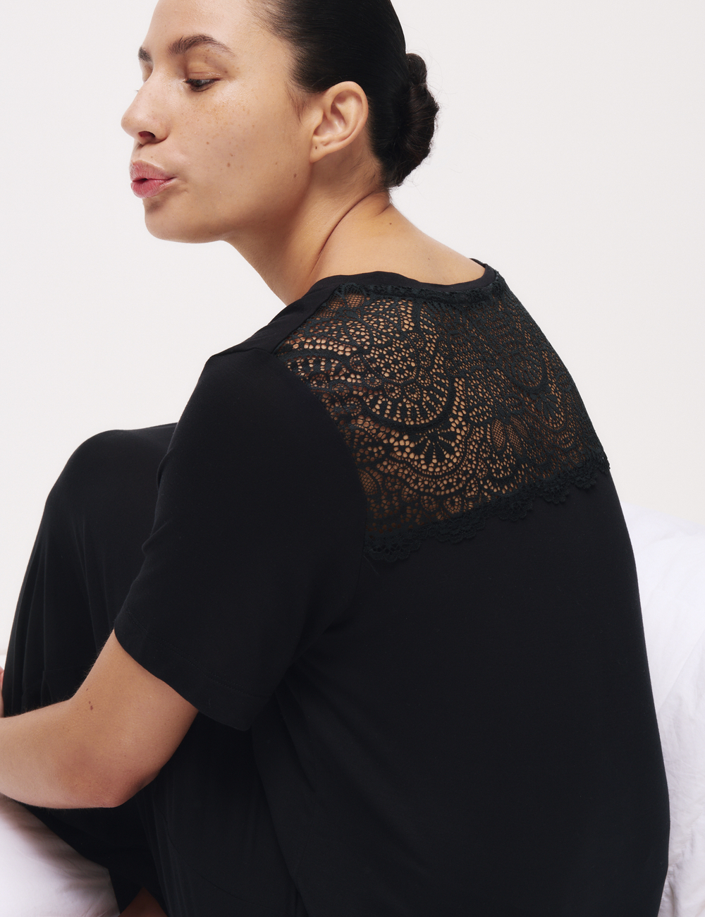 Ночная рубашка с кружевной отделкой T37006255N - Marks & Spencer