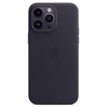 Кожаный чехол с поддержкой MagSafe Apple Leather Case для iPhone 14 Pro Max, Ink (Чернильный)