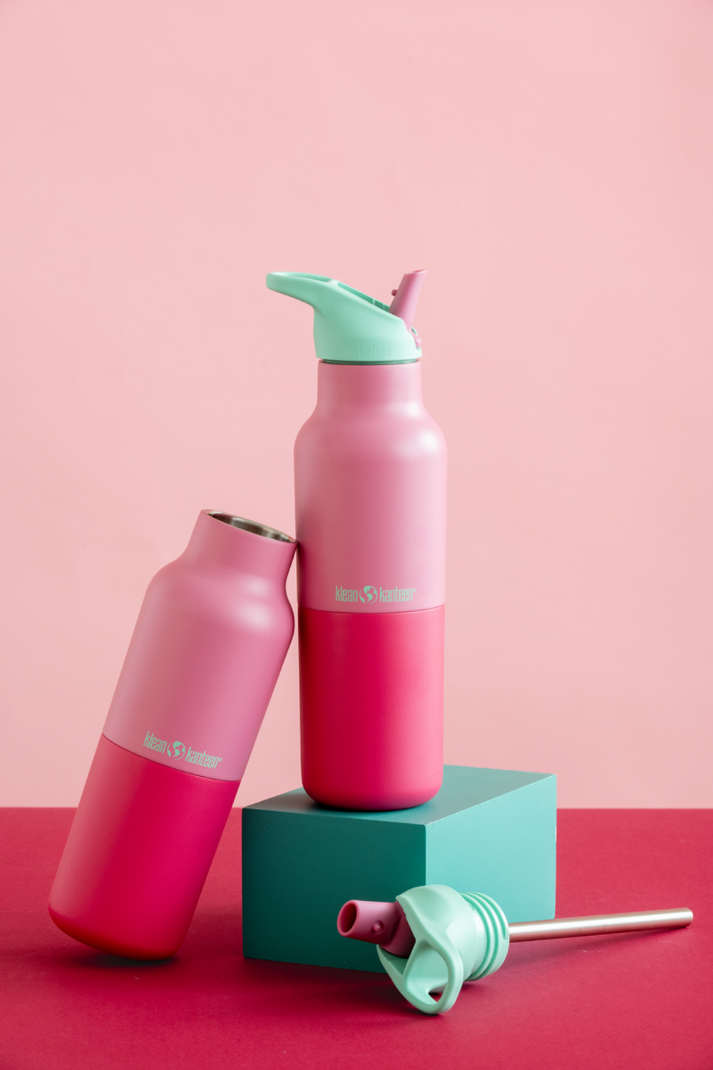 Термобутылка Klean Kanteen Rise Vac Classic Flip Sport 16oz (473 мл) Cashmere Rose Kaleidoscope