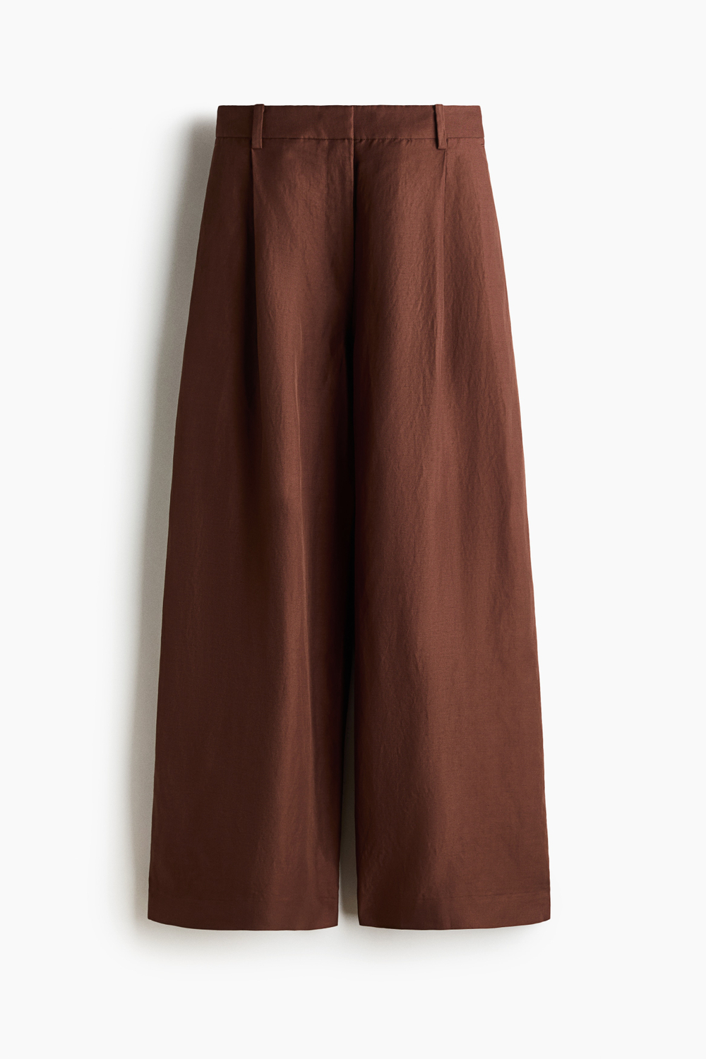Широкие брюки из смеси со льном - H&M