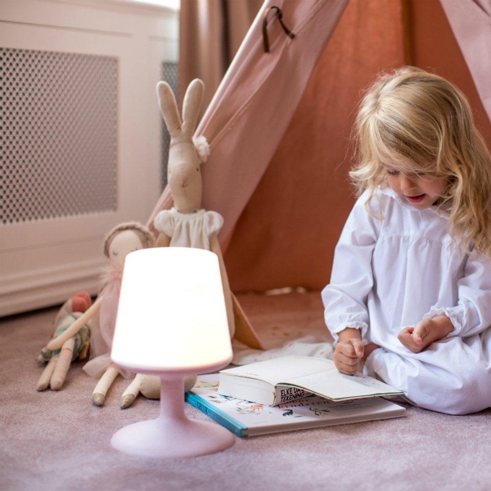 Лампа настольная Koziol Light to Go Organic серая