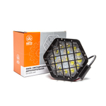 AE48H-16LED-LENS-HC Фара светодиодная дополнительная, шестиугольная 135*80*165, направленный свет, 16 диодов, линзованная, с решеткой, крепление по центру, 48 Вт, 10-30 В