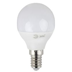 Лампа светодиодная ЭРА STD LED P45-7W-860-E14 7Вт шар холодный дневной свет Е14 | Лампы cветодиодные Шар (G/P)