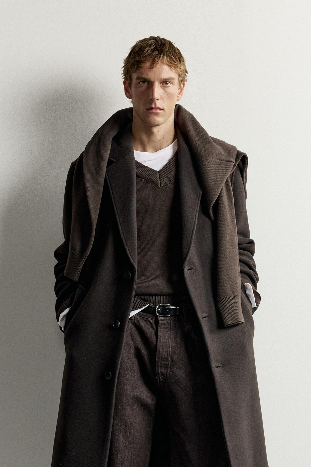 ПАЛЬТО RELAXED FIT ИЗ ШЕРСТИ — ZARA