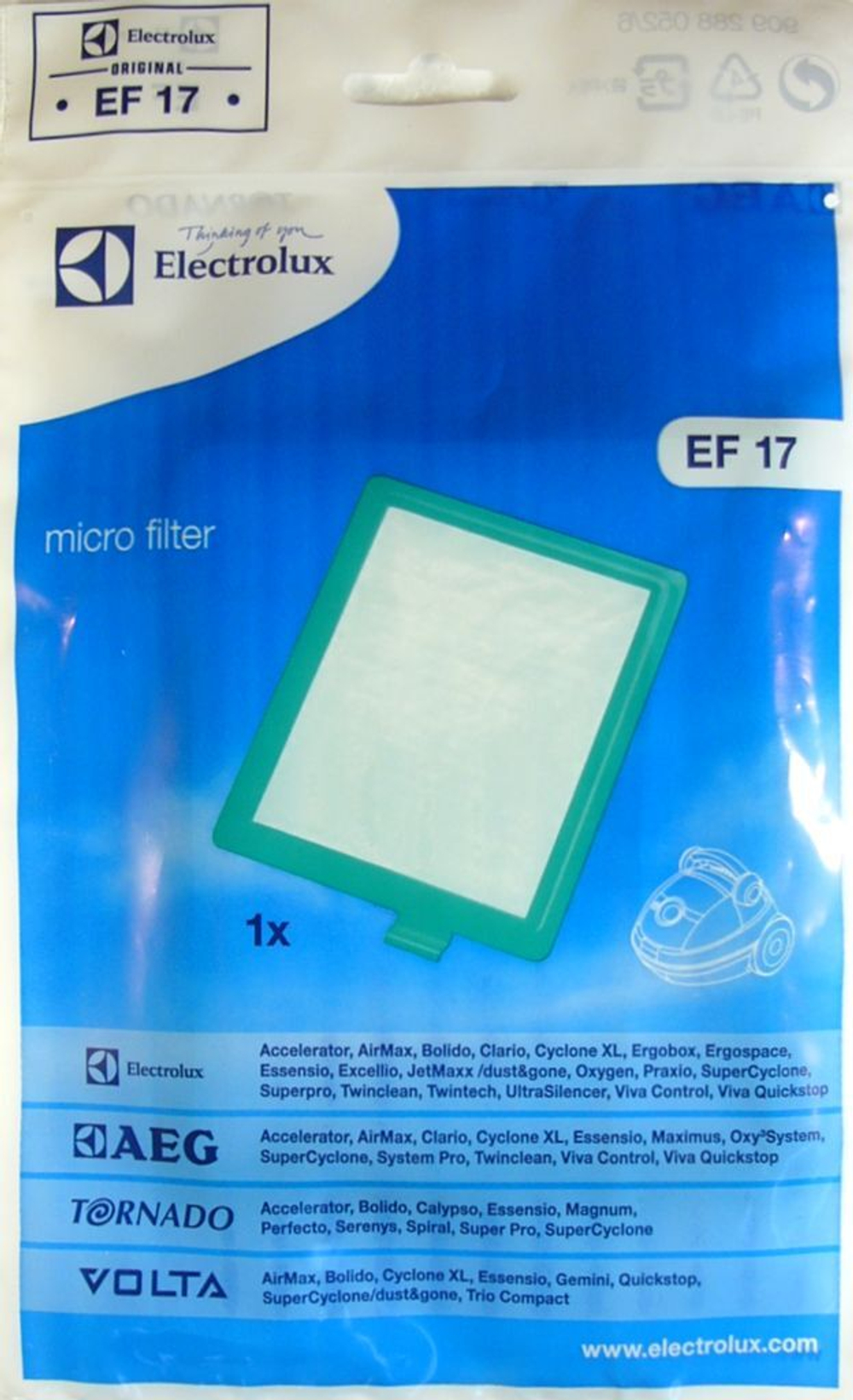 Микрофильтр EF17 для пылесоса Electrolux