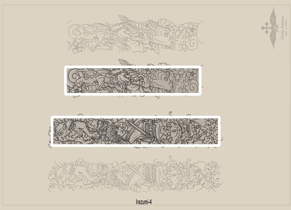 Кольцо из серебра "Irezumi-4" IRZR-04
