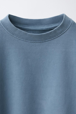 ZARA ОДНОТОННАЯ ТОЛСТОВКА, СИНИЙ/ИНДИГО