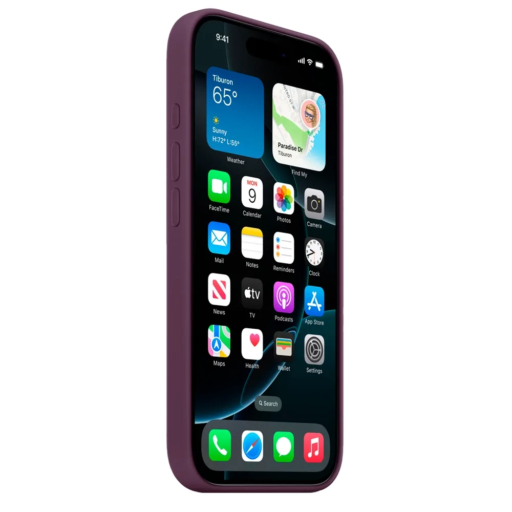 Силиконовый чехол с поддержкой MagSafe Apple Silicone Case для iPhone 16 Pro Max, Plum (Сливовый)