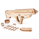 Штурмовая винтовка USG-2 от Wood Trick - деревянный конструктор, 3D пазл, Сборная механическая модель, стреляет пульками