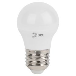 Лампа светодиодная ЭРА STD LED P45-9W-840-E27 9Вт шар нейтральный белый свет Е27 | Лампы cветодиодные Шар (G/P)